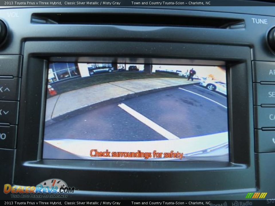 2013 Toyota Prius v Three Hybrid Classic Silver Metallic / Misty Gray Photo #13