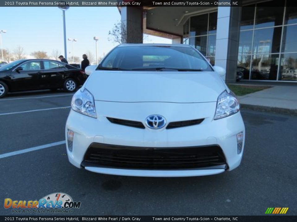 2013 Toyota Prius Persona Series Hybrid Blizzard White Pearl / Dark Gray Photo #2