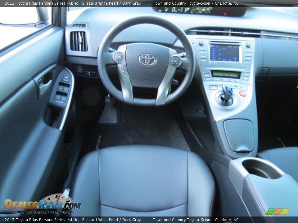 2013 Toyota Prius Persona Series Hybrid Blizzard White Pearl / Dark Gray Photo #5
