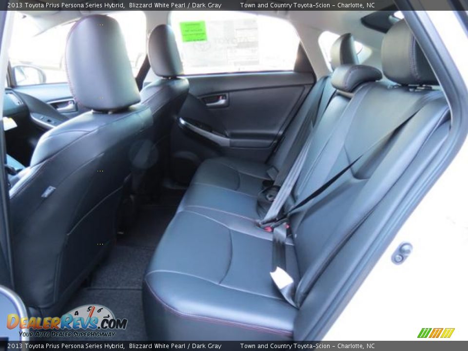 2013 Toyota Prius Persona Series Hybrid Blizzard White Pearl / Dark Gray Photo #6