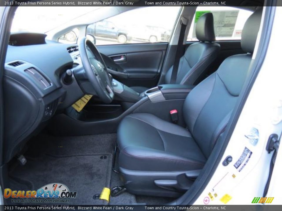 2013 Toyota Prius Persona Series Hybrid Blizzard White Pearl / Dark Gray Photo #8