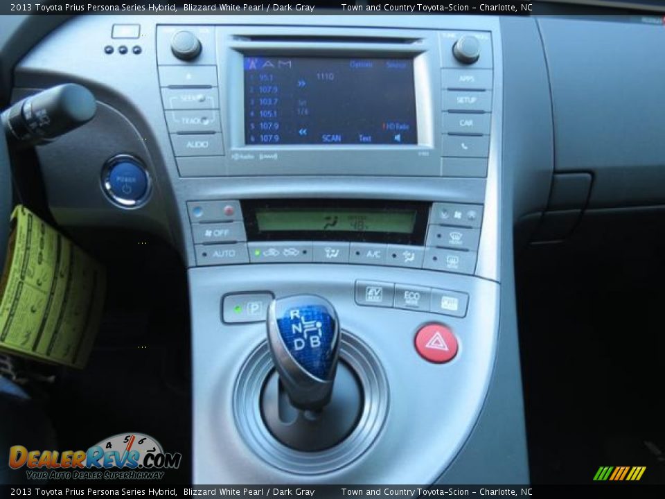 2013 Toyota Prius Persona Series Hybrid Blizzard White Pearl / Dark Gray Photo #12