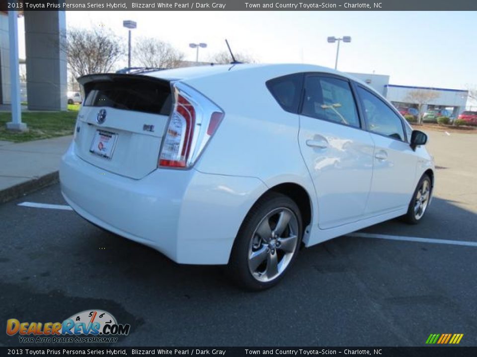 2013 Toyota Prius Persona Series Hybrid Blizzard White Pearl / Dark Gray Photo #17