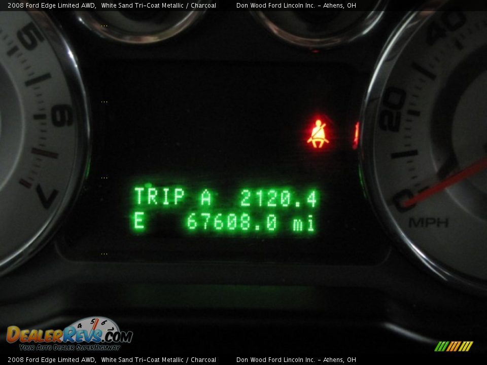 2008 Ford Edge Limited AWD White Sand Tri-Coat Metallic / Charcoal Photo #20