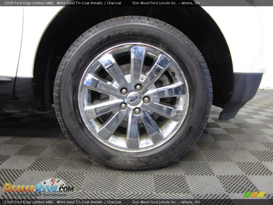 2008 Ford Edge Limited AWD White Sand Tri-Coat Metallic / Charcoal Photo #25