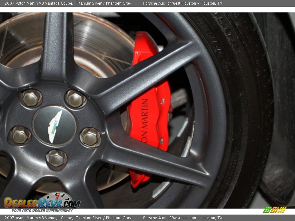 2007 Aston Martin V8 Vantage Coupe Titanium Silver / Phantom Gray Photo #6