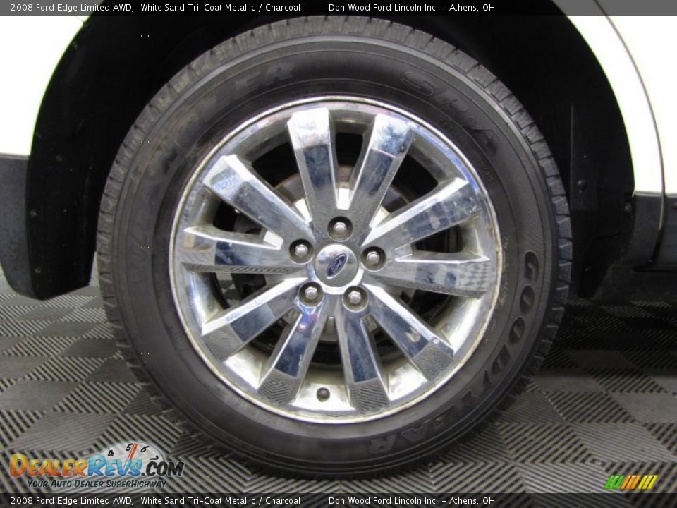 2008 Ford Edge Limited AWD White Sand Tri-Coat Metallic / Charcoal Photo #26