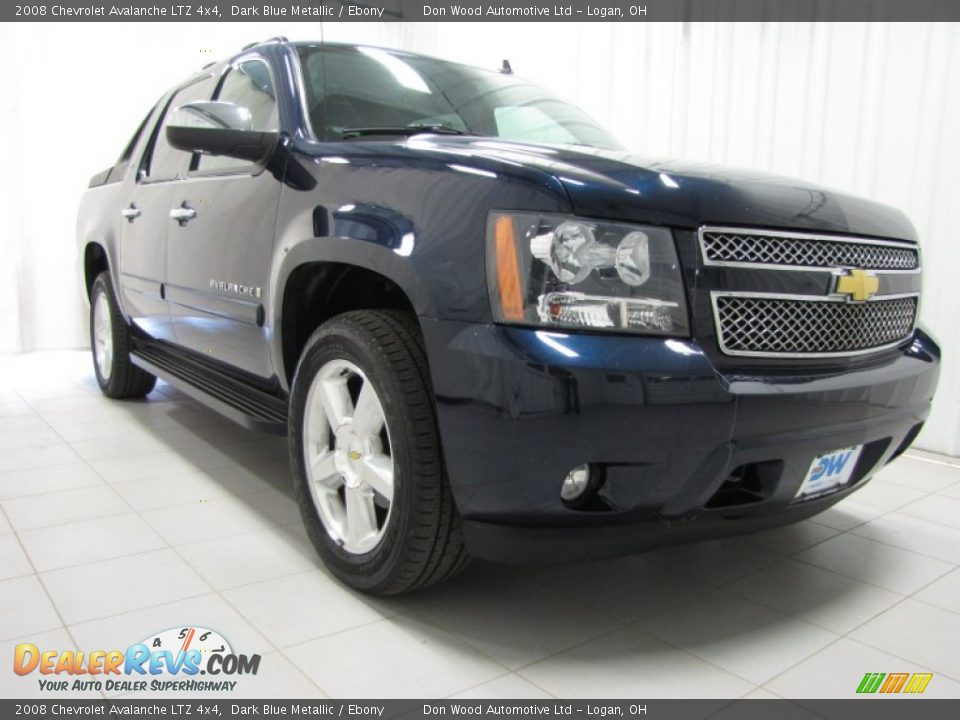 2008 Chevrolet Avalanche LTZ 4x4 Dark Blue Metallic / Ebony Photo #1