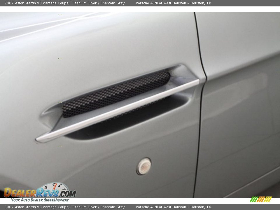 2007 Aston Martin V8 Vantage Coupe Titanium Silver / Phantom Gray Photo #12