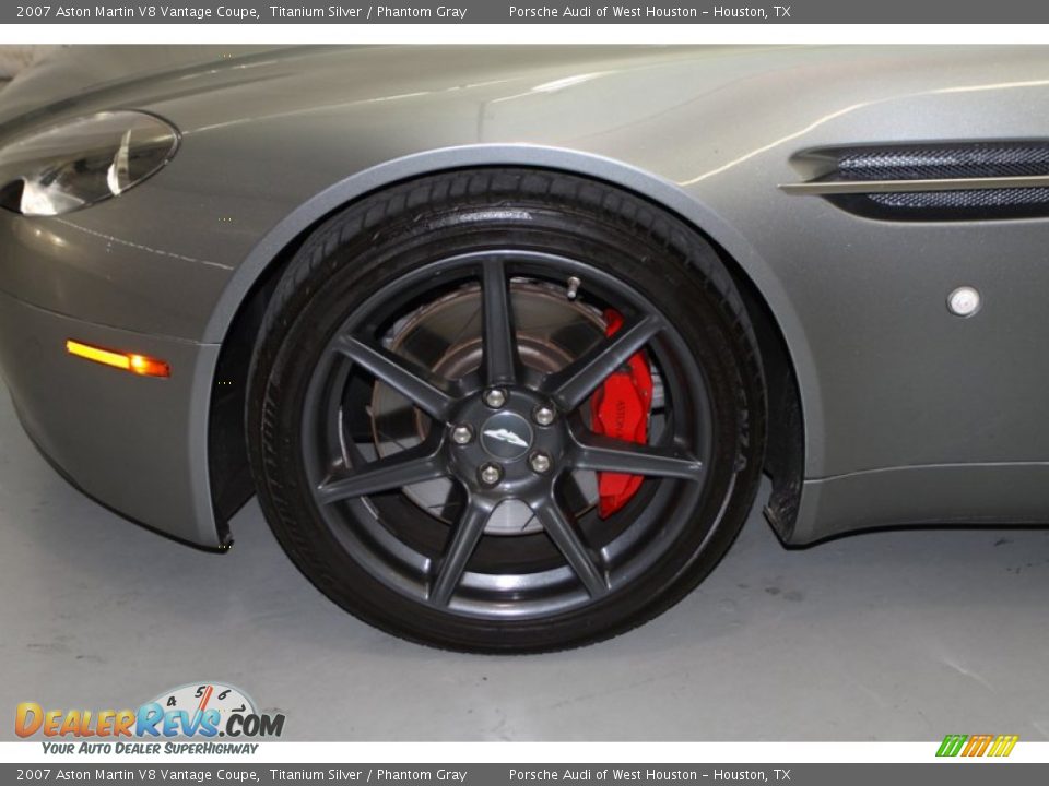 2007 Aston Martin V8 Vantage Coupe Titanium Silver / Phantom Gray Photo #15
