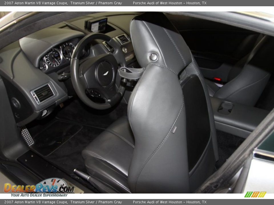 2007 Aston Martin V8 Vantage Coupe Titanium Silver / Phantom Gray Photo #23