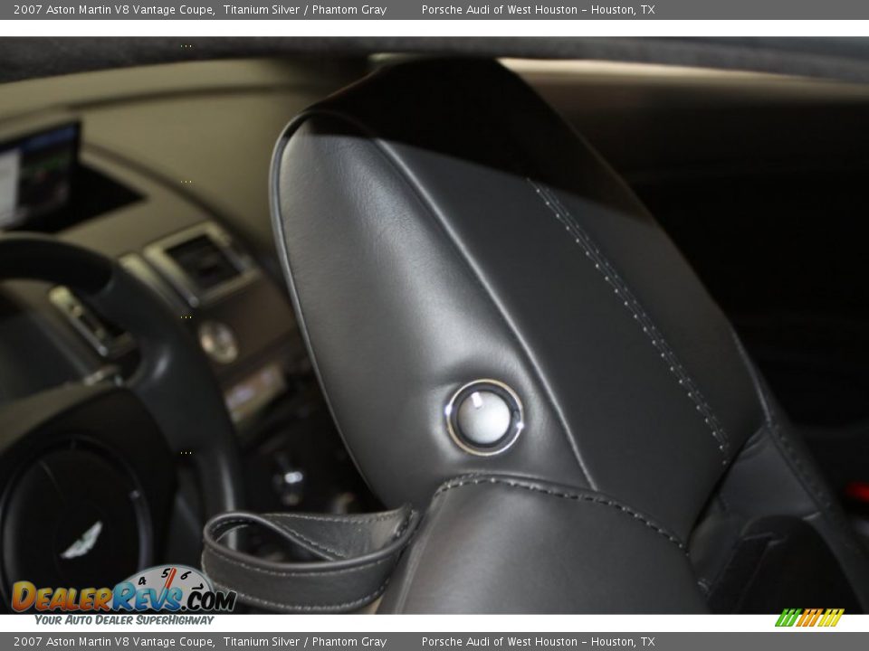 2007 Aston Martin V8 Vantage Coupe Titanium Silver / Phantom Gray Photo #24