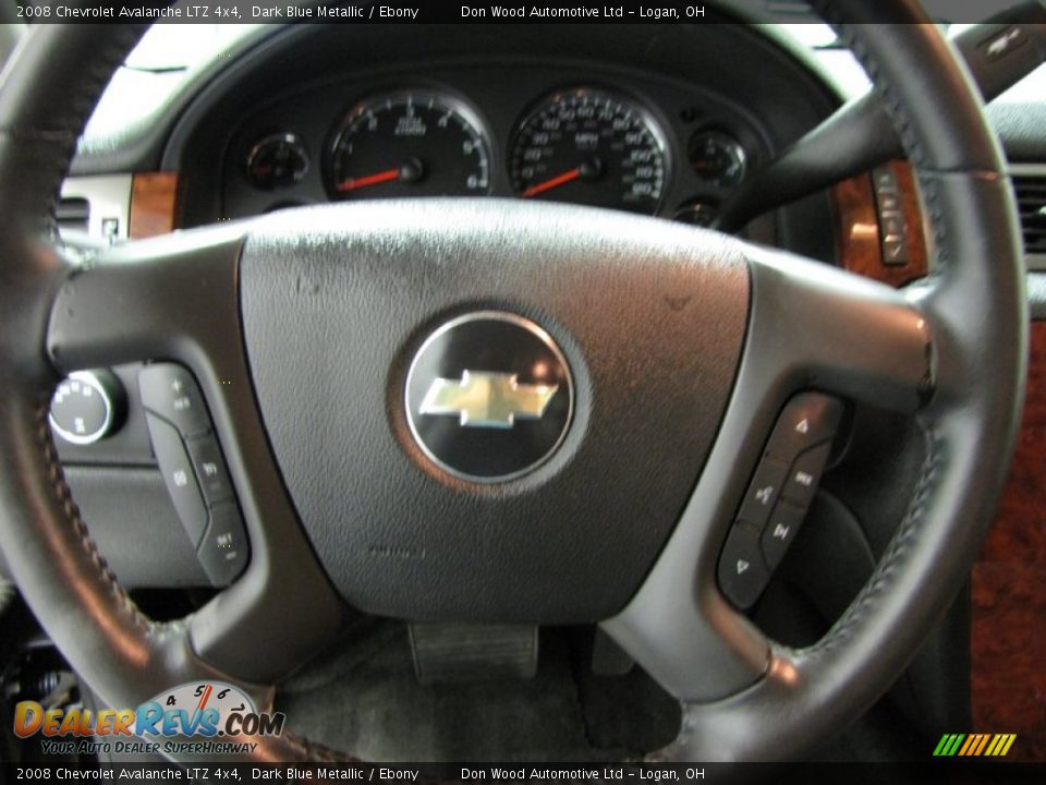 2008 Chevrolet Avalanche LTZ 4x4 Dark Blue Metallic / Ebony Photo #16