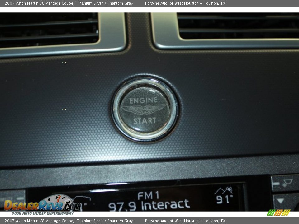 2007 Aston Martin V8 Vantage Coupe Titanium Silver / Phantom Gray Photo #26