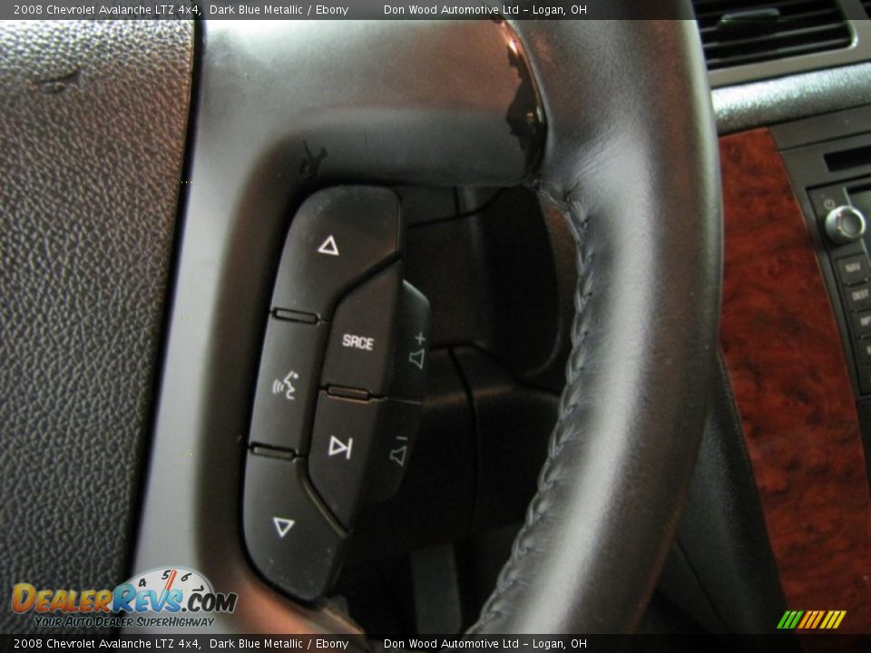 2008 Chevrolet Avalanche LTZ 4x4 Dark Blue Metallic / Ebony Photo #18