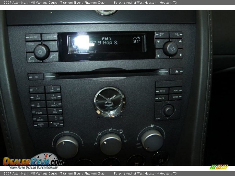 2007 Aston Martin V8 Vantage Coupe Titanium Silver / Phantom Gray Photo #27