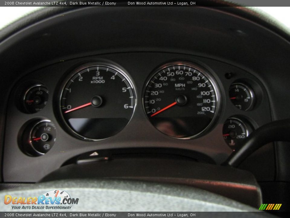 2008 Chevrolet Avalanche LTZ 4x4 Dark Blue Metallic / Ebony Photo #20