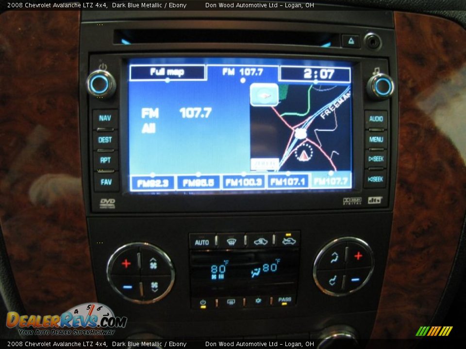2008 Chevrolet Avalanche LTZ 4x4 Dark Blue Metallic / Ebony Photo #23