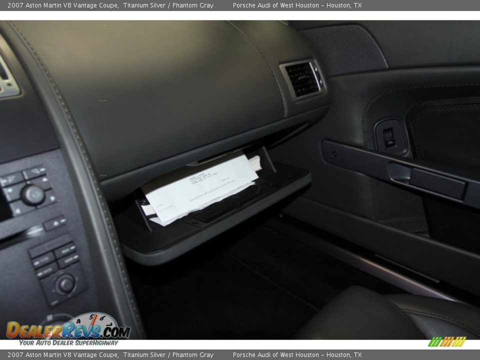 2007 Aston Martin V8 Vantage Coupe Titanium Silver / Phantom Gray Photo #34