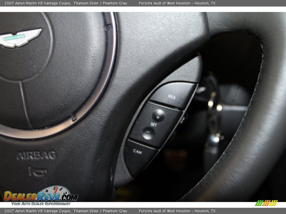 2007 Aston Martin V8 Vantage Coupe Titanium Silver / Phantom Gray Photo #35