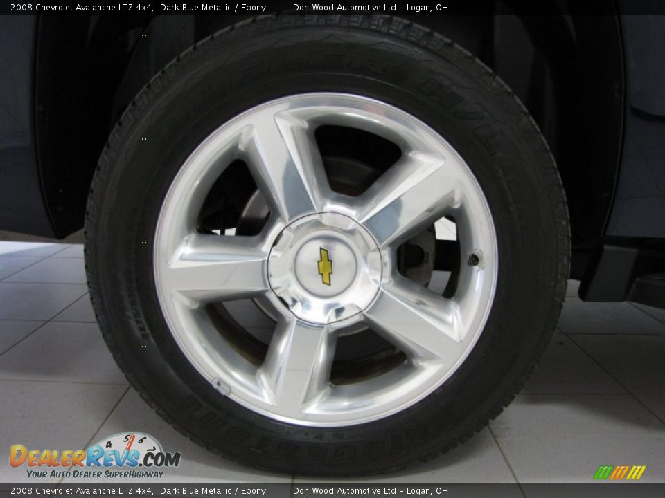 2008 Chevrolet Avalanche LTZ 4x4 Dark Blue Metallic / Ebony Photo #27