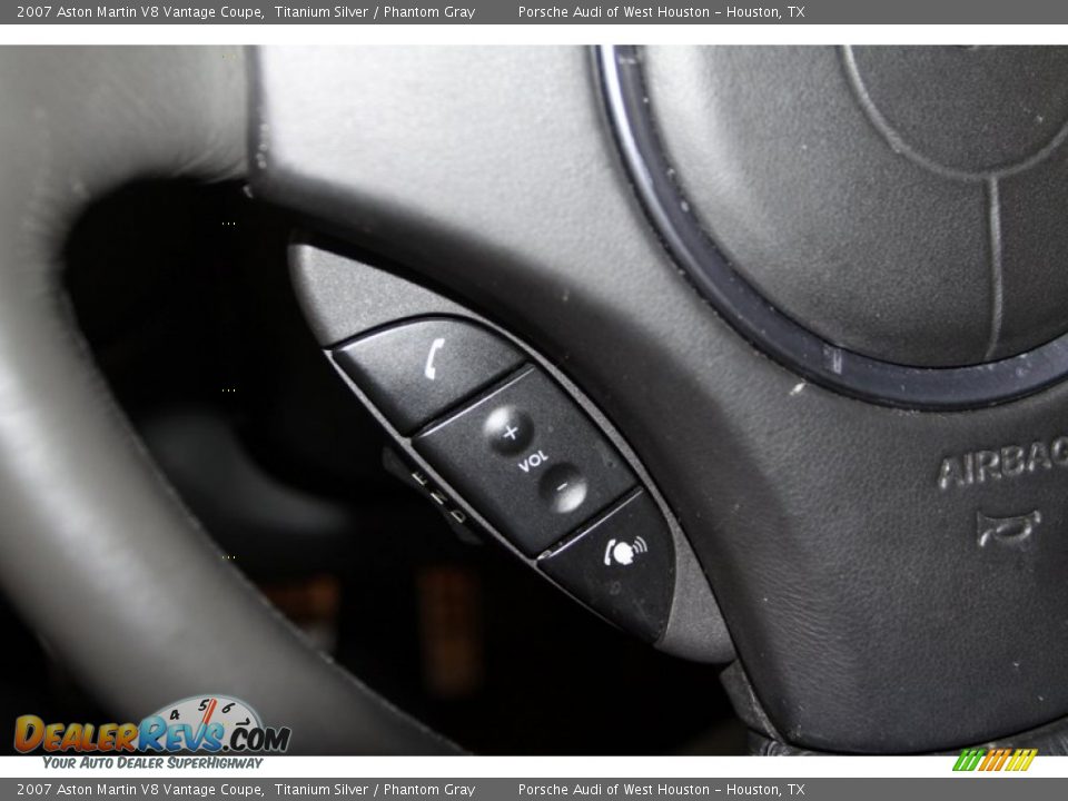 2007 Aston Martin V8 Vantage Coupe Titanium Silver / Phantom Gray Photo #36