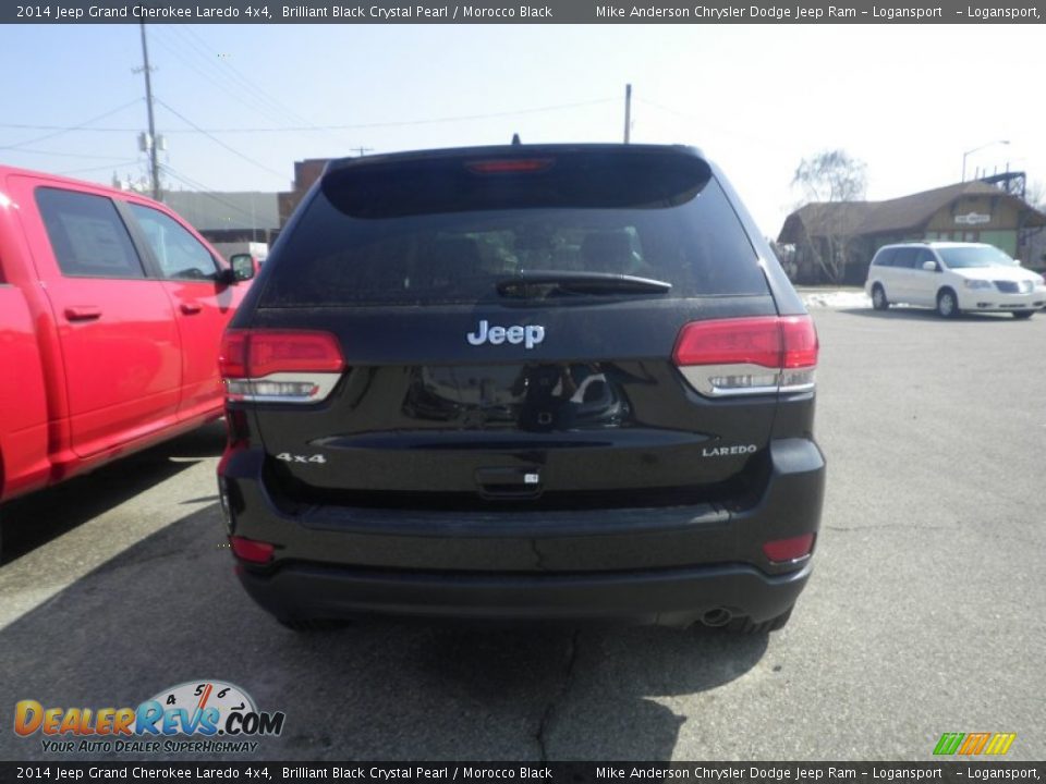 2014 Jeep Grand Cherokee Laredo 4x4 Brilliant Black Crystal Pearl / Morocco Black Photo #3
