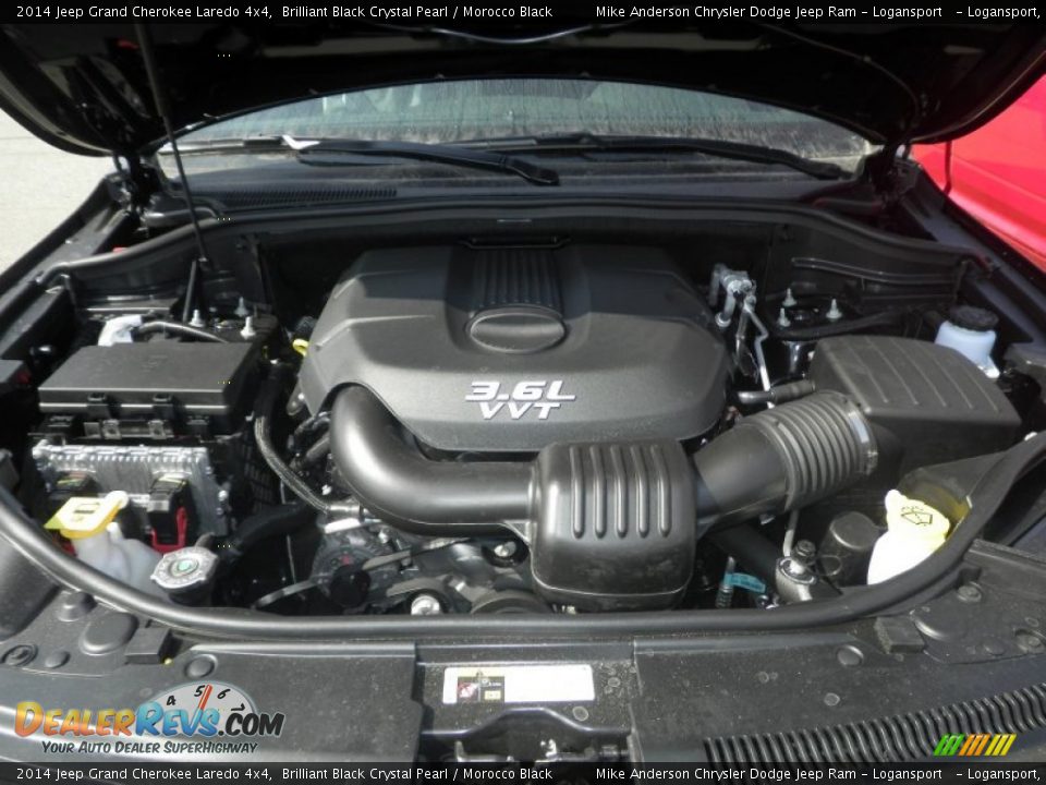 2014 Jeep Grand Cherokee Laredo 4x4 Brilliant Black Crystal Pearl / Morocco Black Photo #9