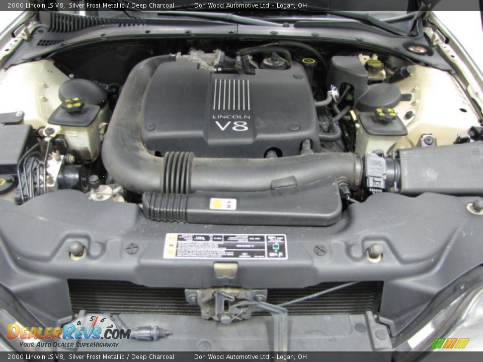 2000 Lincoln LS V8 Silver Frost Metallic / Deep Charcoal Photo #4