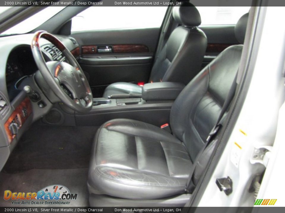 2000 Lincoln LS V8 Silver Frost Metallic / Deep Charcoal Photo #5