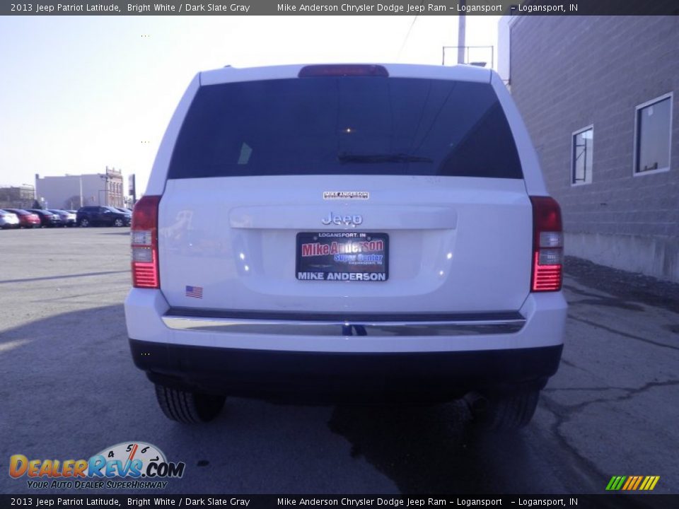 2013 Jeep Patriot Latitude Bright White / Dark Slate Gray Photo #3