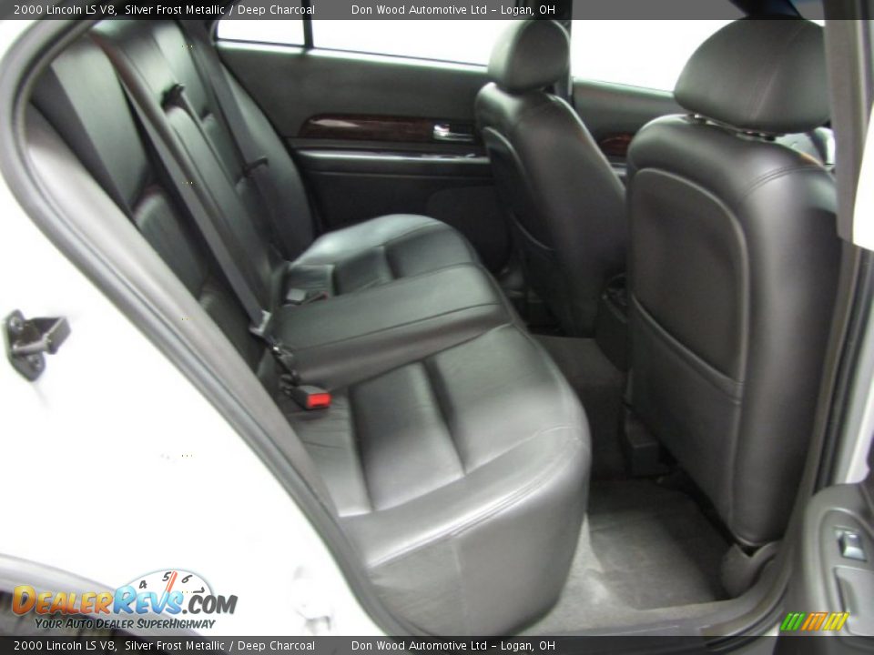 2000 Lincoln LS V8 Silver Frost Metallic / Deep Charcoal Photo #7
