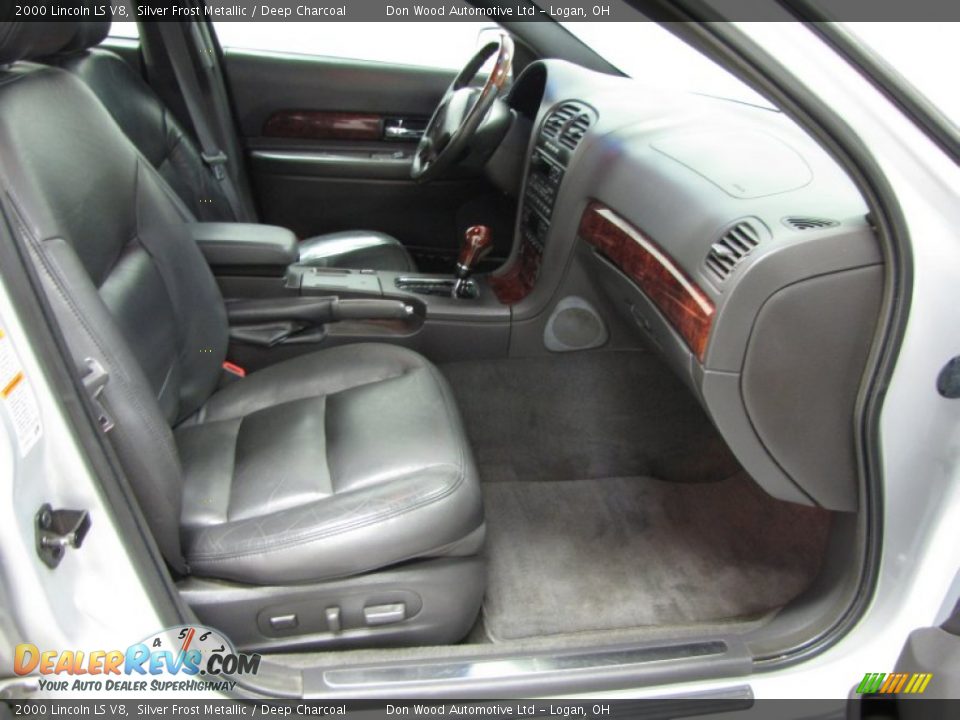 2000 Lincoln LS V8 Silver Frost Metallic / Deep Charcoal Photo #8
