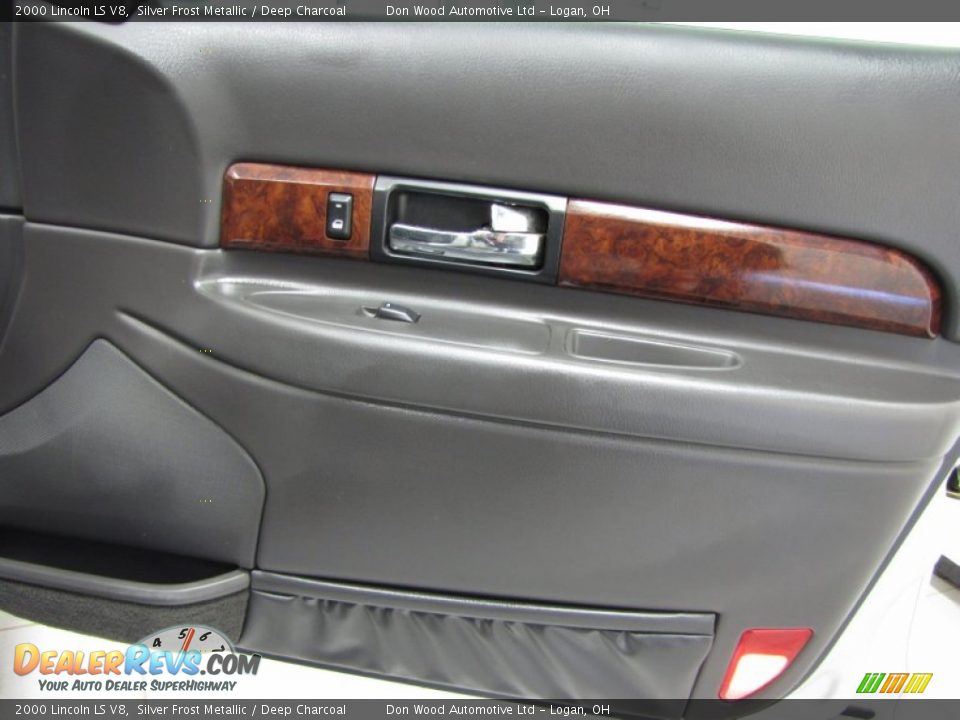 2000 Lincoln LS V8 Silver Frost Metallic / Deep Charcoal Photo #13