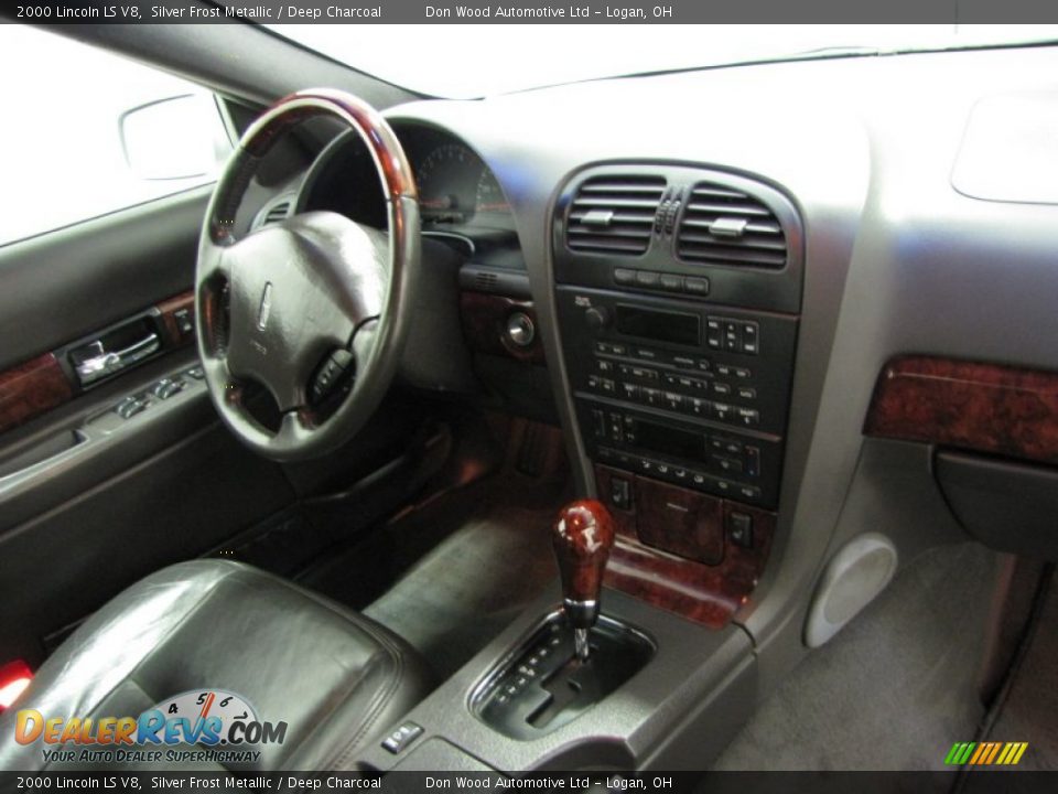 2000 Lincoln LS V8 Silver Frost Metallic / Deep Charcoal Photo #20