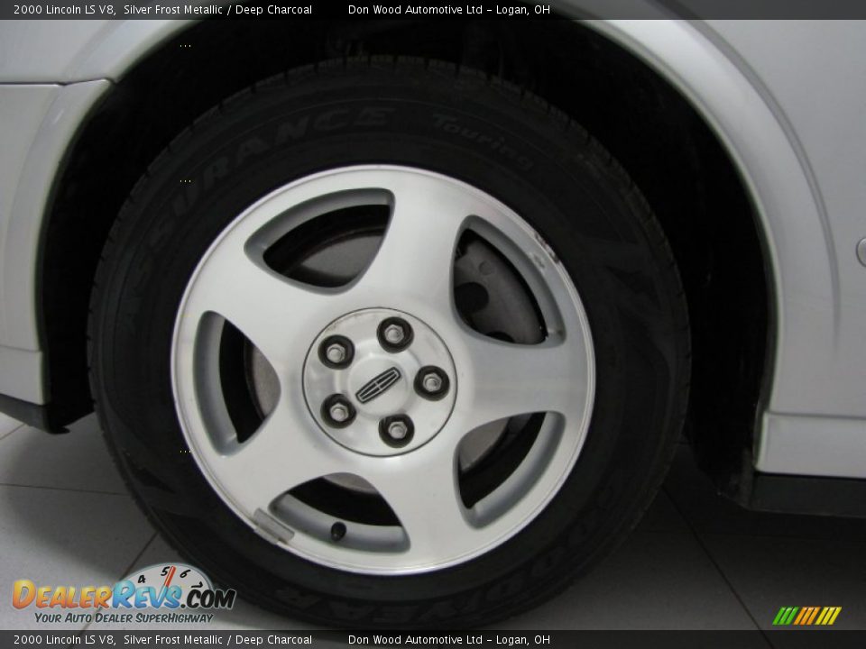 2000 Lincoln LS V8 Silver Frost Metallic / Deep Charcoal Photo #23