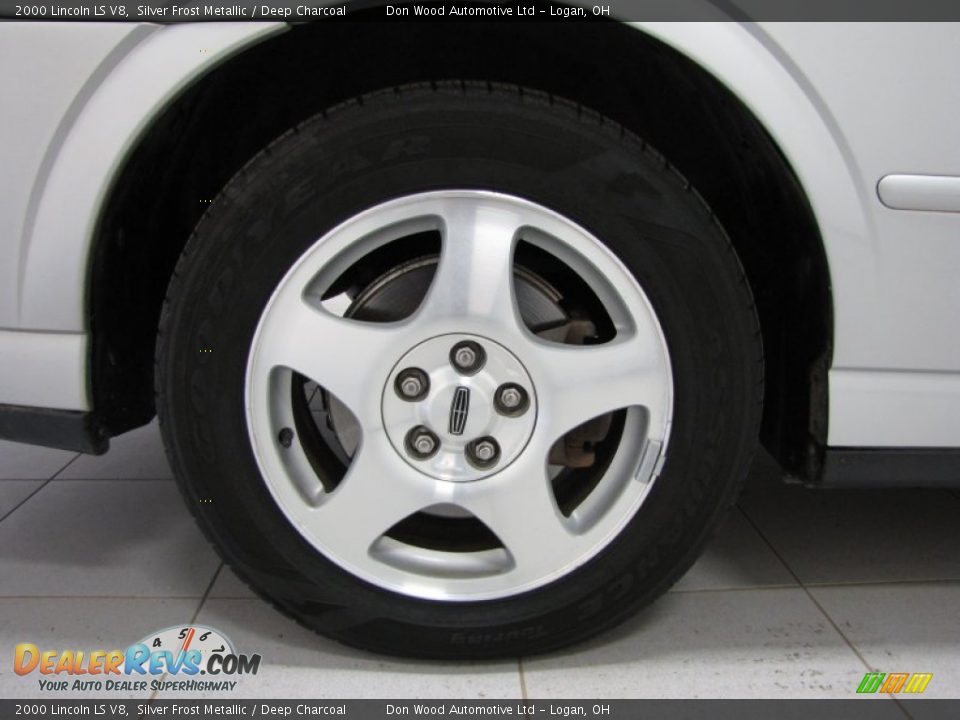 2000 Lincoln LS V8 Silver Frost Metallic / Deep Charcoal Photo #24