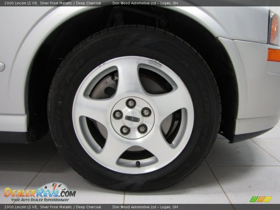 2000 Lincoln LS V8 Silver Frost Metallic / Deep Charcoal Photo #26