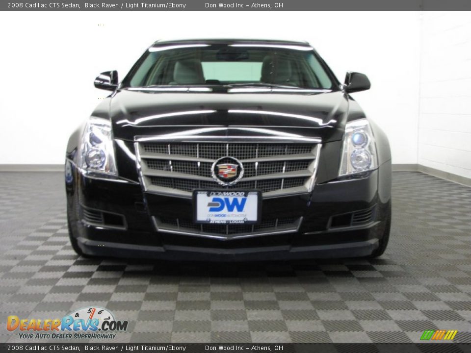 2008 Cadillac CTS Sedan Black Raven / Light Titanium/Ebony Photo #2