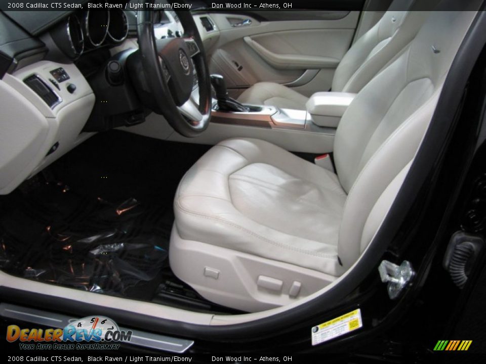 2008 Cadillac CTS Sedan Black Raven / Light Titanium/Ebony Photo #6