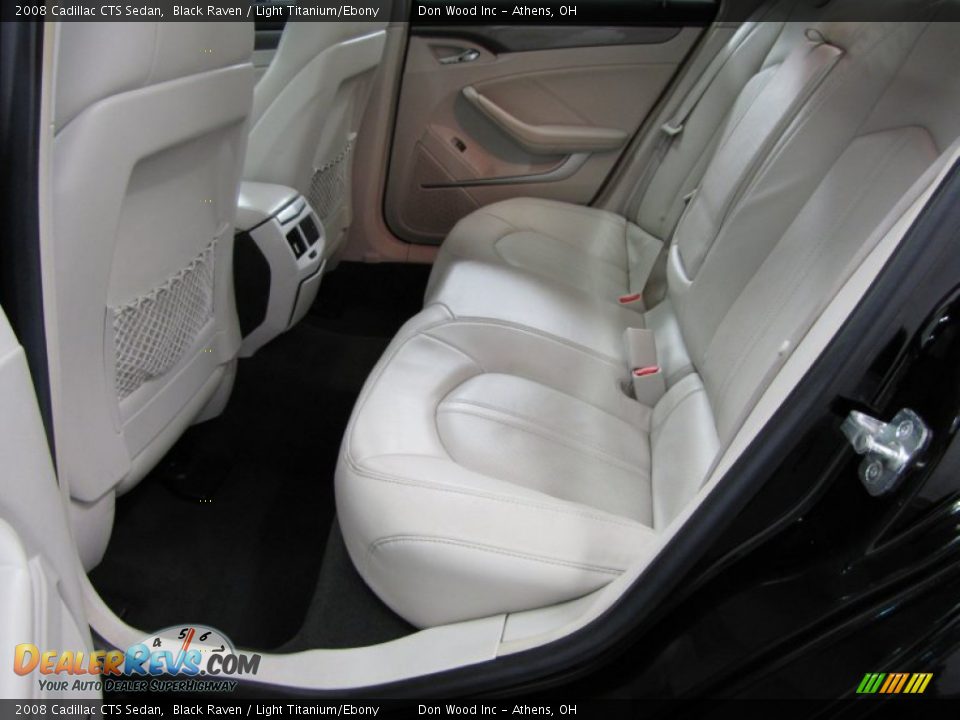 2008 Cadillac CTS Sedan Black Raven / Light Titanium/Ebony Photo #7