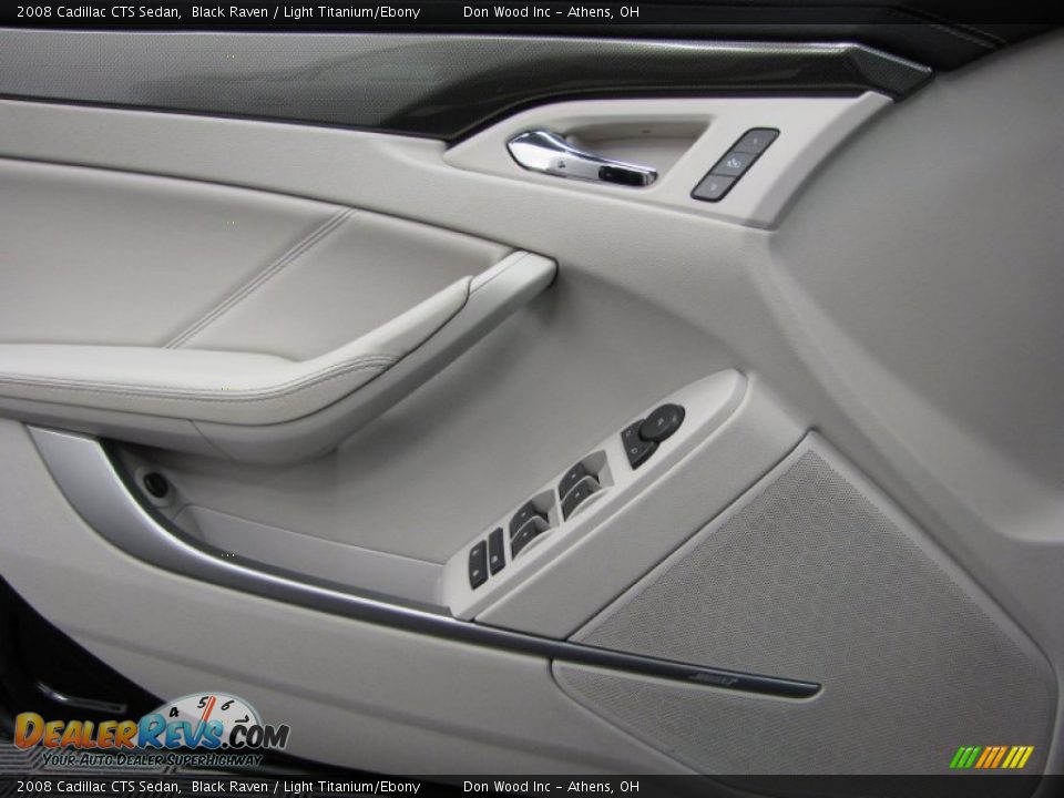2008 Cadillac CTS Sedan Black Raven / Light Titanium/Ebony Photo #10