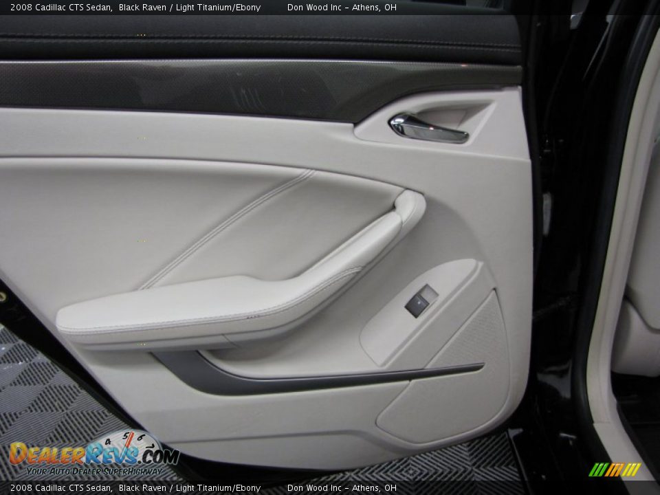 2008 Cadillac CTS Sedan Black Raven / Light Titanium/Ebony Photo #12