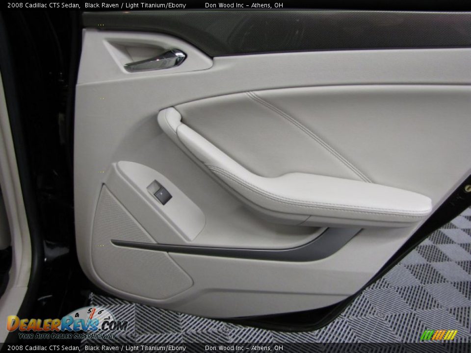 2008 Cadillac CTS Sedan Black Raven / Light Titanium/Ebony Photo #13