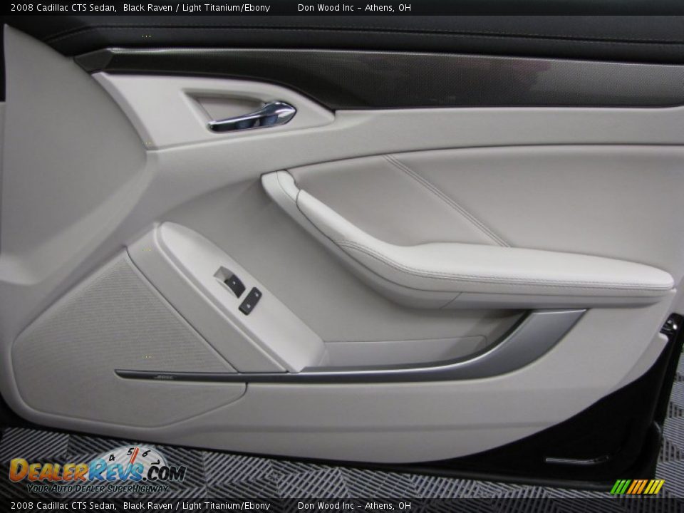 2008 Cadillac CTS Sedan Black Raven / Light Titanium/Ebony Photo #14