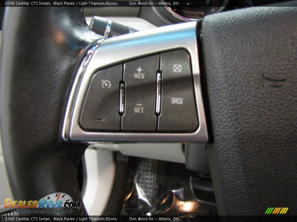 2008 Cadillac CTS Sedan Black Raven / Light Titanium/Ebony Photo #16