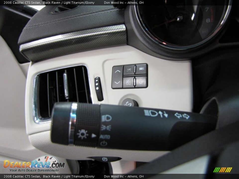 2008 Cadillac CTS Sedan Black Raven / Light Titanium/Ebony Photo #18