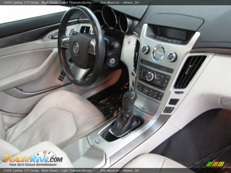 2008 Cadillac CTS Sedan Black Raven / Light Titanium/Ebony Photo #21