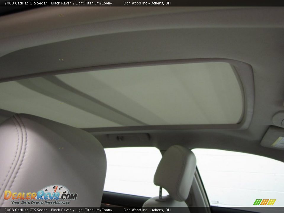 2008 Cadillac CTS Sedan Black Raven / Light Titanium/Ebony Photo #23