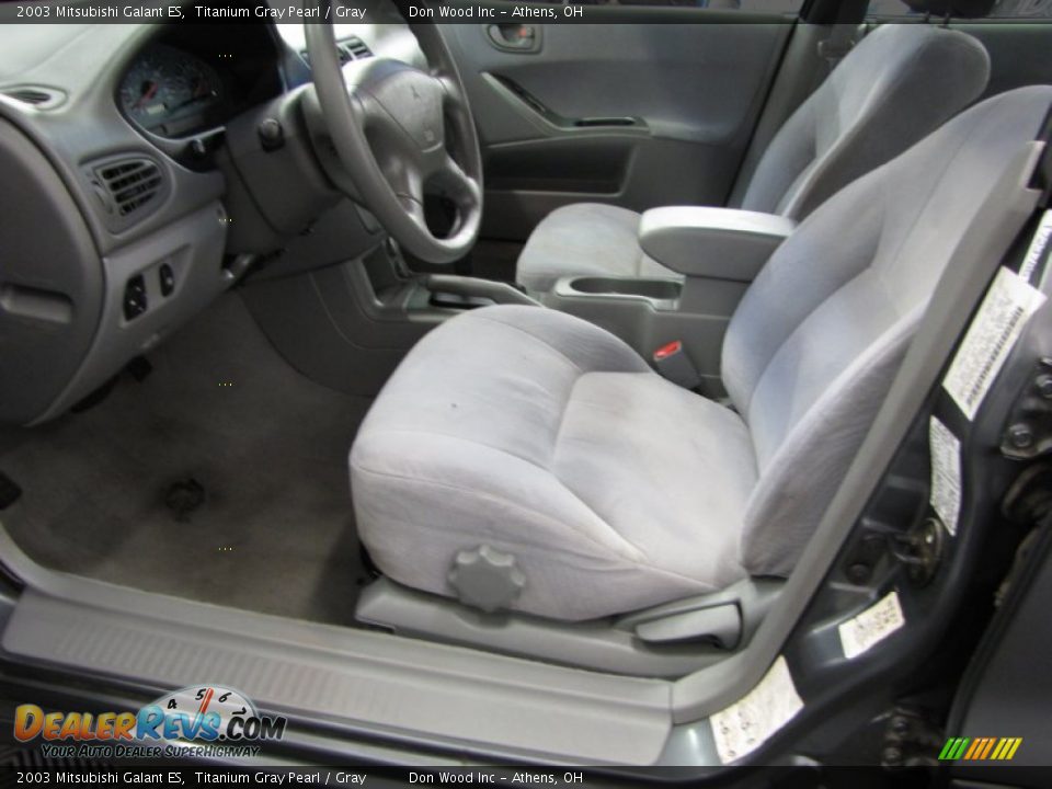 2003 Mitsubishi Galant ES Titanium Gray Pearl / Gray Photo #6